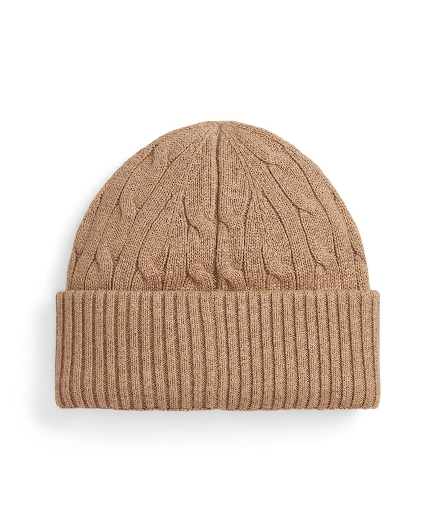 Шапка Polo Ralph Lauren Cable-Knit Hat для мальчиков, цвет: Верблюжий меланжевый — фото 2