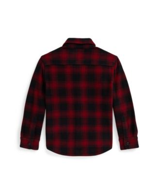 Boys' 2-7 Plaid Long Sleeve Shirt
