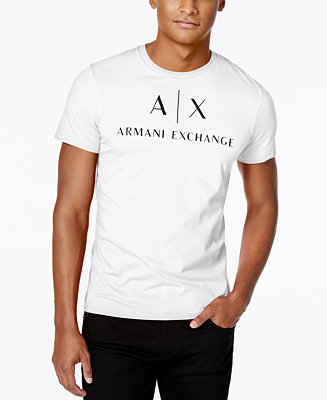 A|X Armani Exchange Men's Graphic-Print Logo T-Shirt & Reviews - T ...