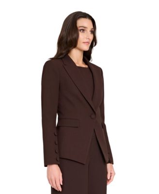 Women's Peak Lapel One-Button Jacket