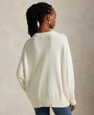 Women's Polo Bear Crewneck Sweater