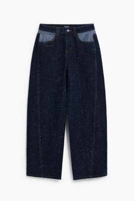 Women's Two-tone denim trousers