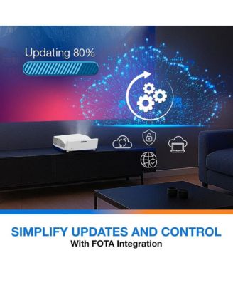 Ultra-Short Throw 4K UHD Home Cinema Laser Projector - 100" Images - Bright 4,000 Lumens - Enhanced Game Mode - HDR - Home Theater - Black