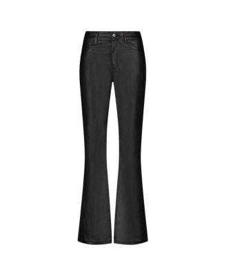 Women's Aria Coated Flare Jean - Merlot