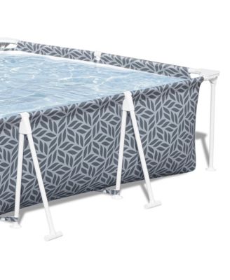 Steel Pro 12' x 6'7" x 26" Rectangle Above Ground Outdoor Swimming Pool