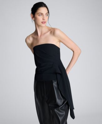 Women's Drape Front Bustier Top