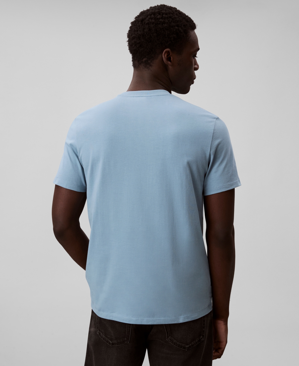 Calvin Klein Men's Solid Crewneck T-shirt In Blue