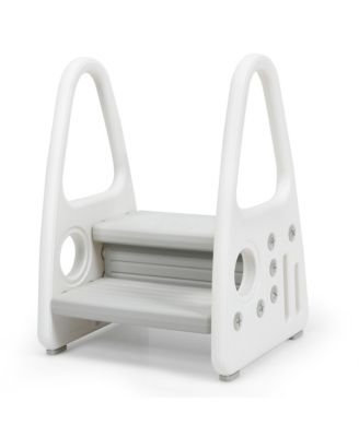 Toddler Step Stool Learning Helper w/Armrest for Kitchen Toilet Potty Training