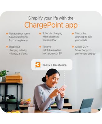 Home Flex Level 2 WiFi NEMA 6-50 Plug Electric Vehicle EV Charger