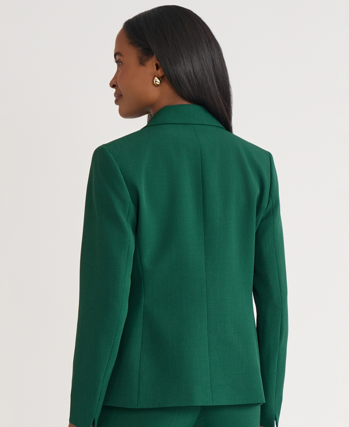 Kasper Women's One-button Blazer, Regular & Petite In Green