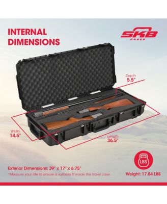 Cases iSeries 3614 Hard Exterior Double Custom Breakdown Shotgun Case, Black