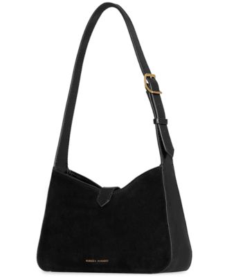 Megan Small Suede Shoulder Bag