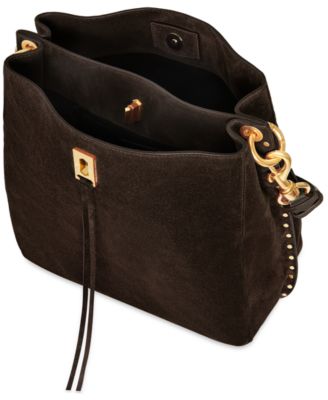 Darren Small Suede Shoulder Bag