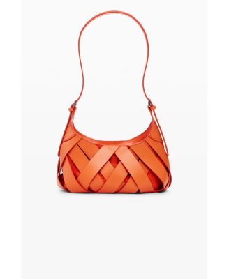 Women's Medium braided faux leather bag