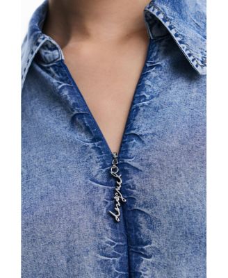 Women's Denim long-sleeve dress