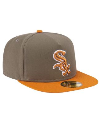 Men's Olive/Orange Chicago White Sox Two-Tone Color Pack A-Frame 59FIFTY Fitted Hat