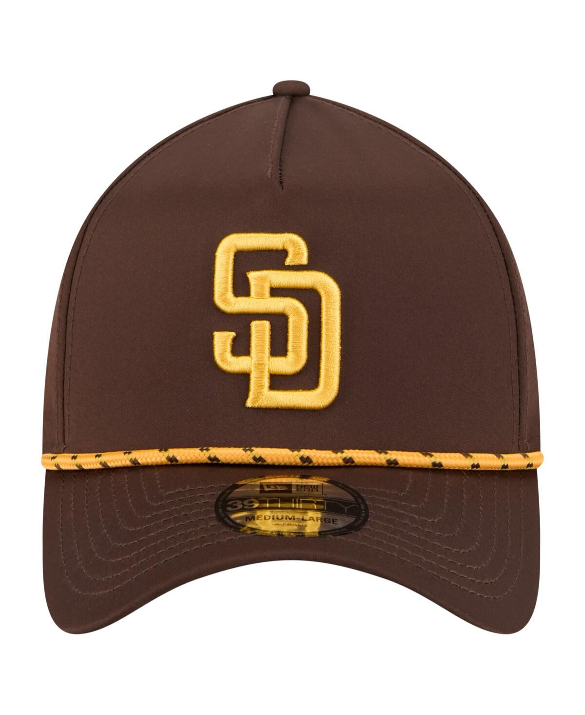 New Era Men's Brown San Diego Padres 39thirty A-frame Perforated Flex Hat In Brown