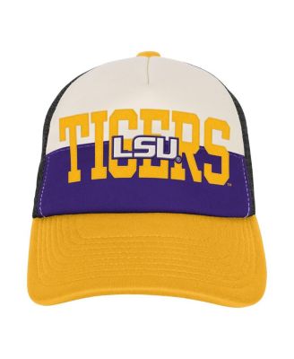 Big Boys and Girls Purple/Cream LSU Tigers Modern Fan Trucker Adjustable Hat