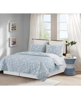 Seafoam Reef Reversible Quilt Set, 2-Pc., Twin
