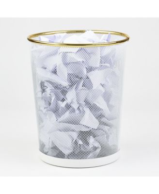 10 Liter Mesh Waste Basket Can for Garbage, Round Open Top Trash Can for Office, Bathroom Bedroom, Kitchen,