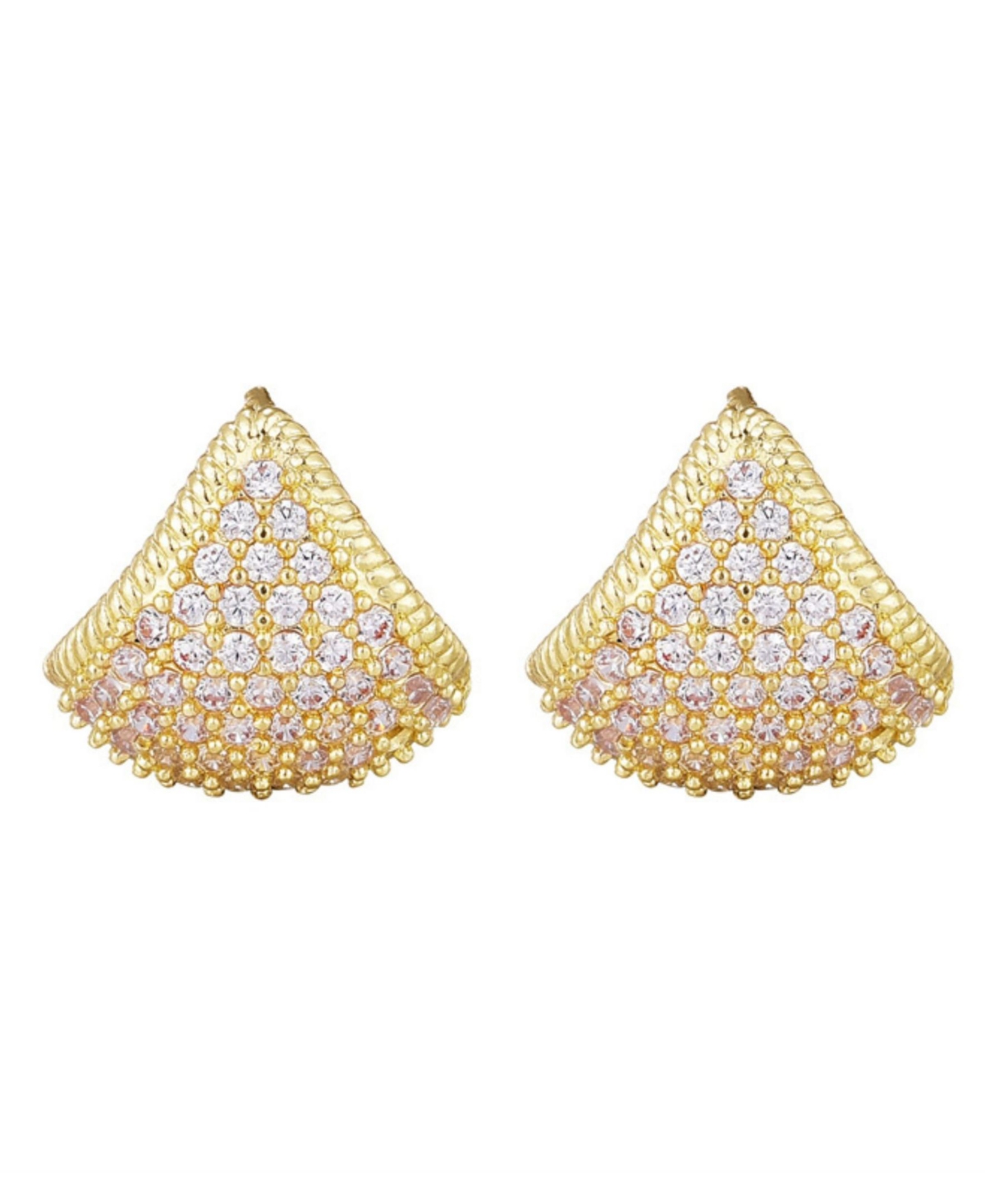 Adornia Cubic Zirconia Purse Hoop Earrings In Gold