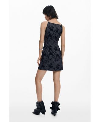 Women's Flocked short dress