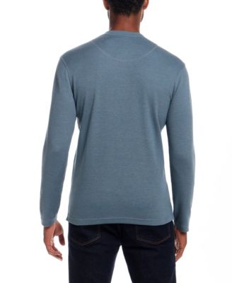 Men's Long Sleeved Waffle Henley T-shirt
