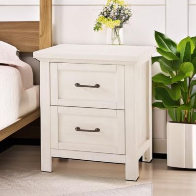 Westfield Traditional Nightstand in Brushed White Finish