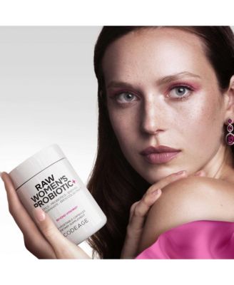 Raw Women's Probiotic Supplement, Raw Fruits Vegetables Prebiotics, Digestive Enzymes, 60 ct