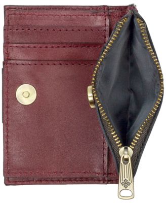 Busalla Leather Bifold Zipper Wallet