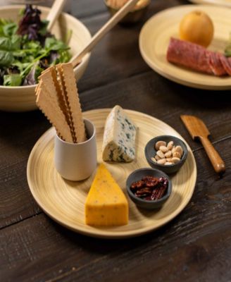 Lexa Collection 12 in Bamboo Serving Tray Set