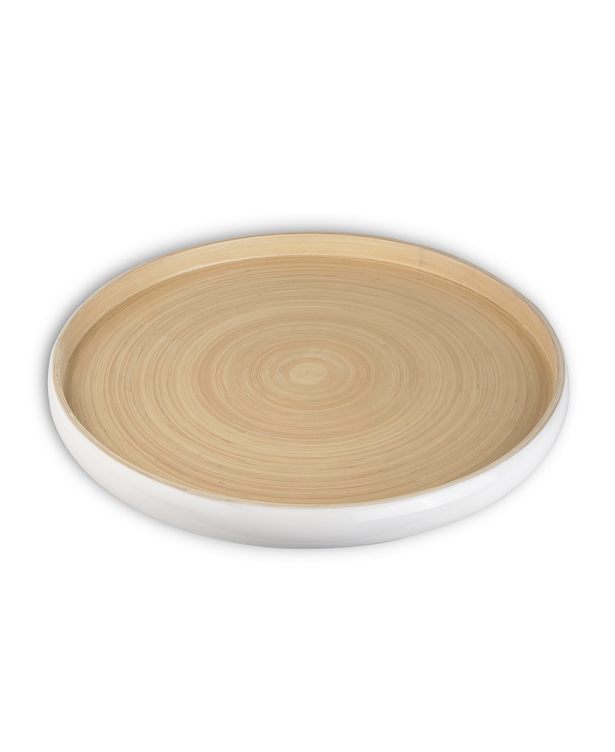 Joyce Chen Lexa Collection 16" Serving Tray In White