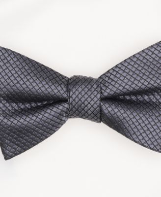 Men's Mini-Pattern Bow Tie & Solid Pocket Square Set, Exclusively at Macy's