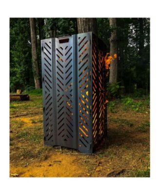 51250 Outdoor Yard Debris Burn Bin Incinerator with Lid