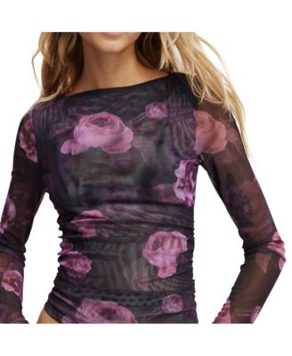 Women's Ashley Mesh Long Sleeve Top