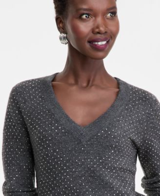 Women's Rhinestone Embellished Sweater, Macy's Exclusive