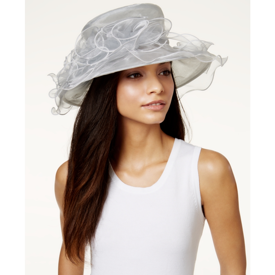 August Hats Formal Wear Ruffle Brim Dress Hat   Handbags & Accessories