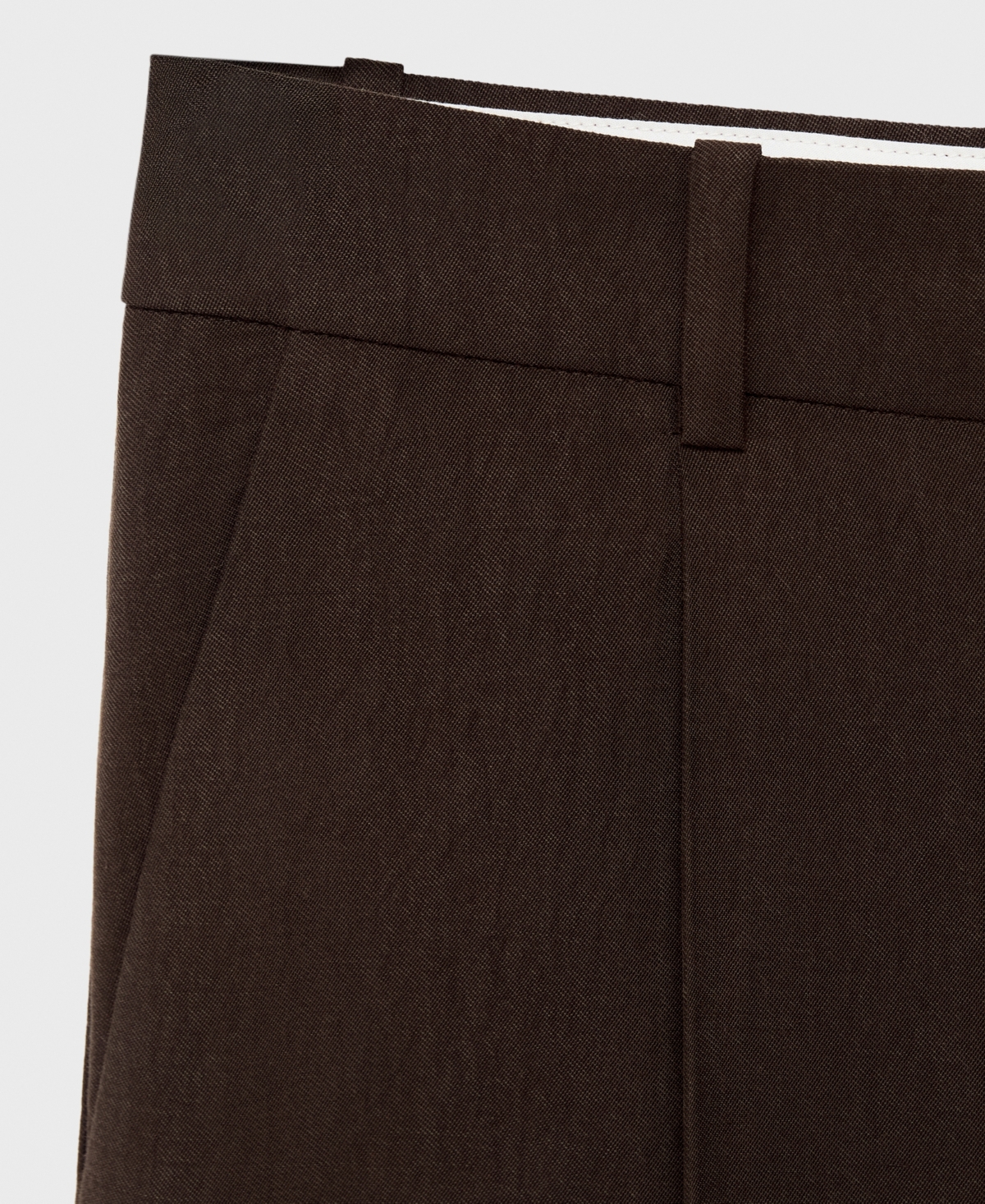 Mango Women's Lyocell Suit Straight Pants In Brown