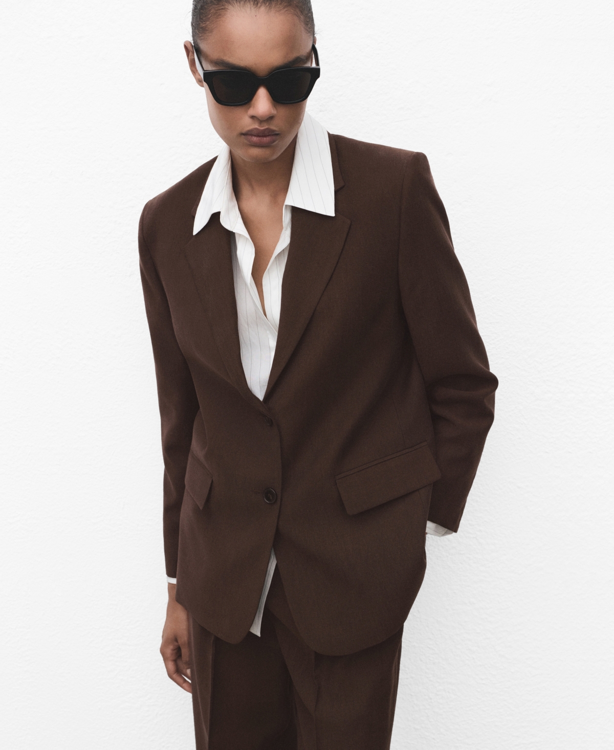 Mango Women's Lyocell Suit Jacket