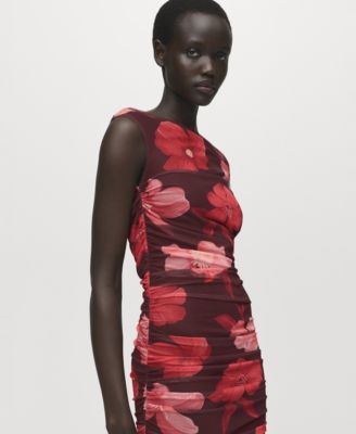 Women's Asymmetrical Floral Dress