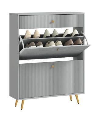 Shoe Cabinet with Adjustable Shoe Rack for Space-Saving and Organized Entryway Storage