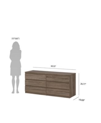 Scottsdale 6 Drawer Double Dresser