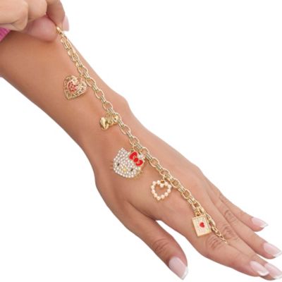 Crystal Charm Bracelet with Iconic Charms