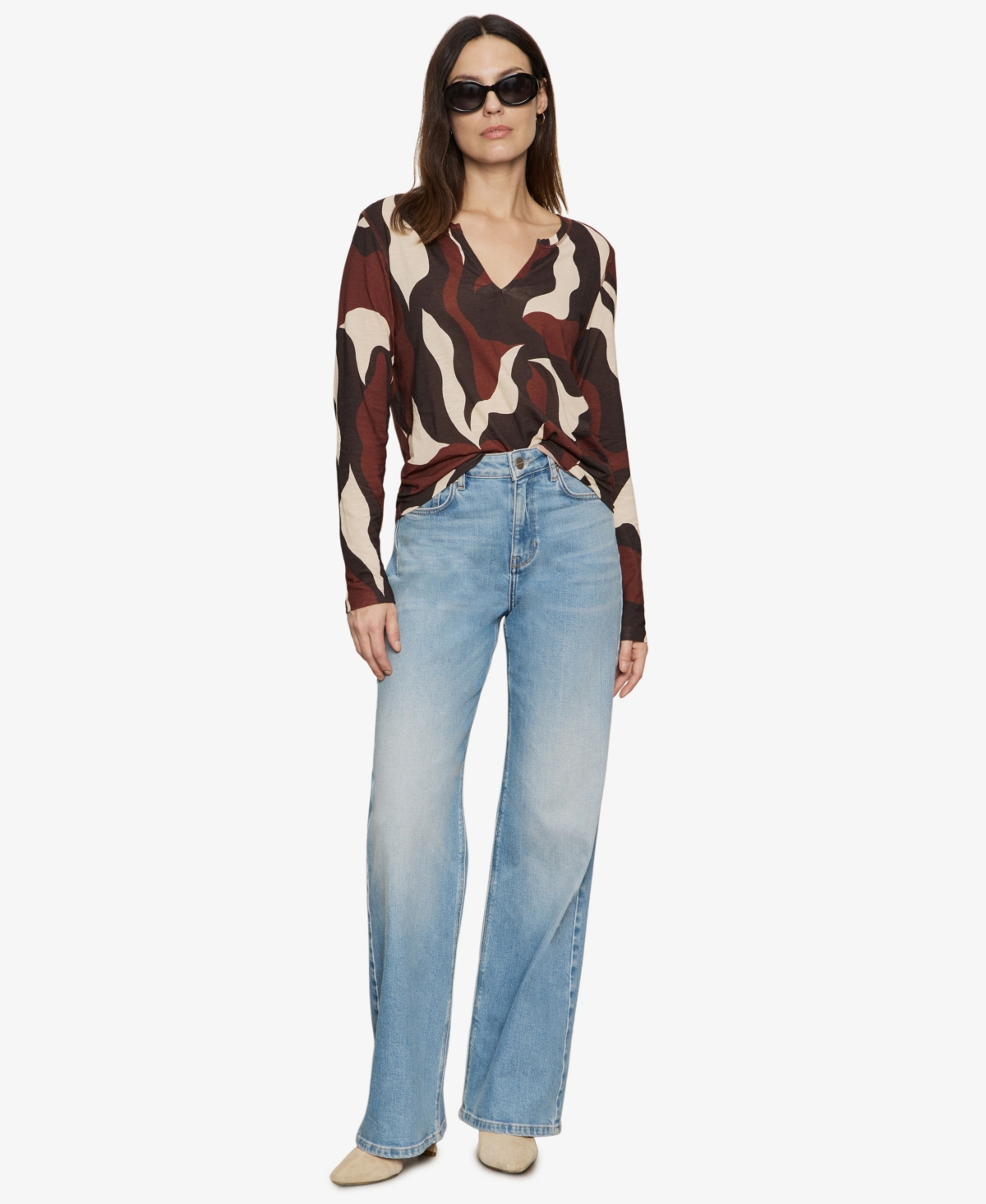 Sanctuary Women's Printed Long-sleeve T-shirt In Multi