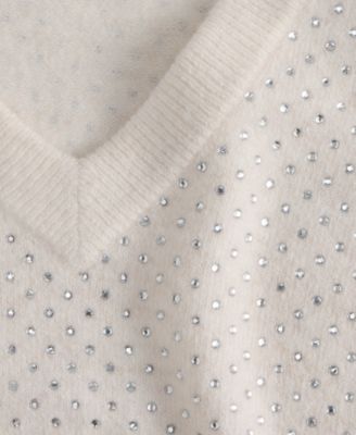 Women's Rhinestone Embellished Sweater, Macy's Exclusive