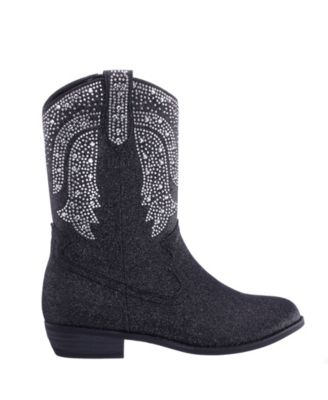 Girls' 9-12 Hawley Glitter Side Zip Cowboy Boots