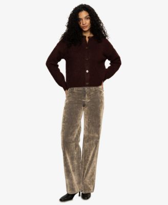 Women's Boucle Long Sleeve Cardigan Sweater