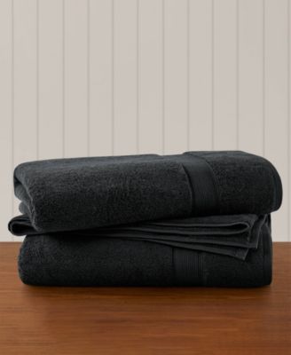 Luxury Zero Twist Cotton 2-Pc. Bath Sheet, 34" x 68"