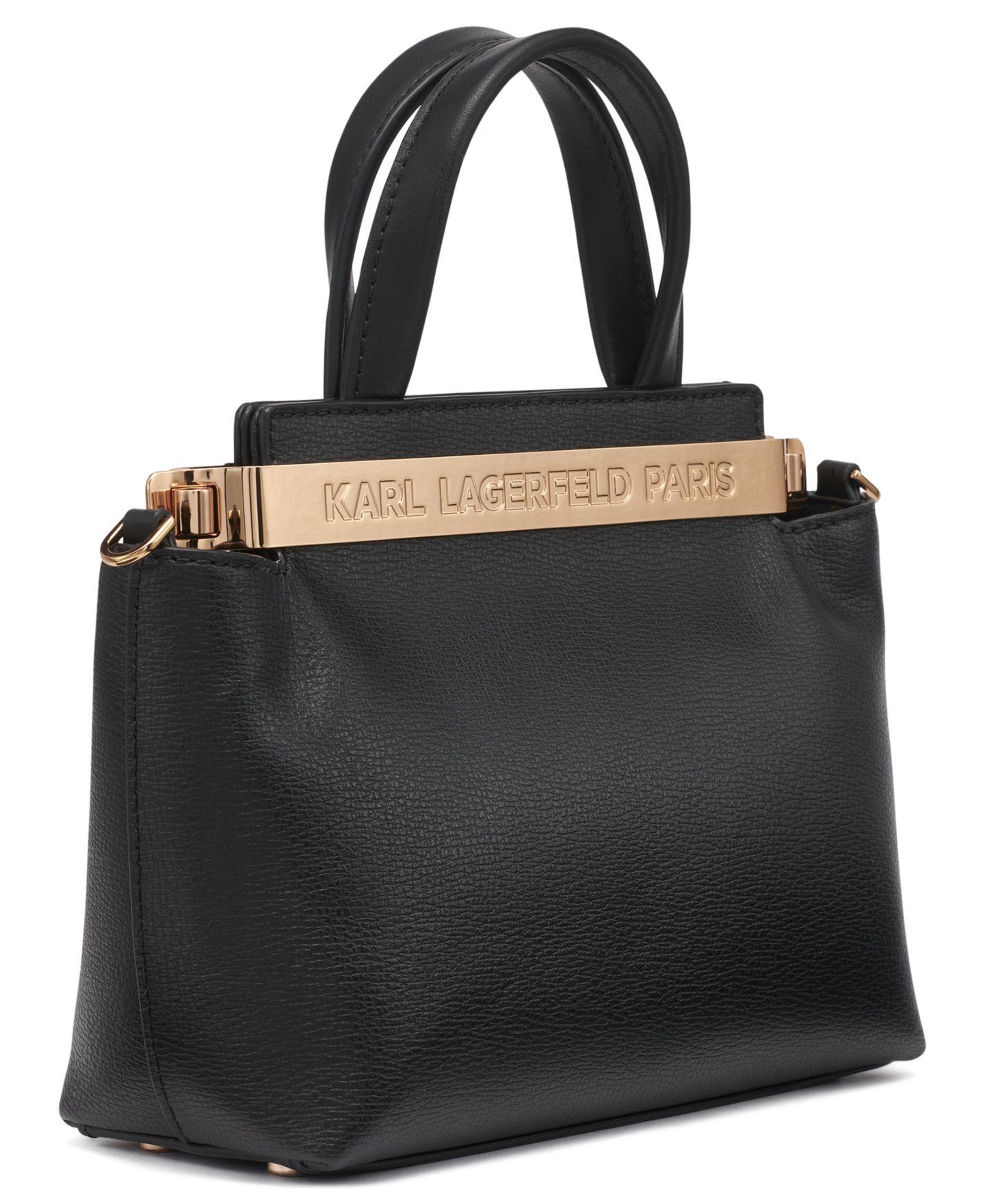 Женская сумка KARL LAGERFELD PARIS Jacqueline Crossbody, цвет: Чёрный / Золотой — фото 3