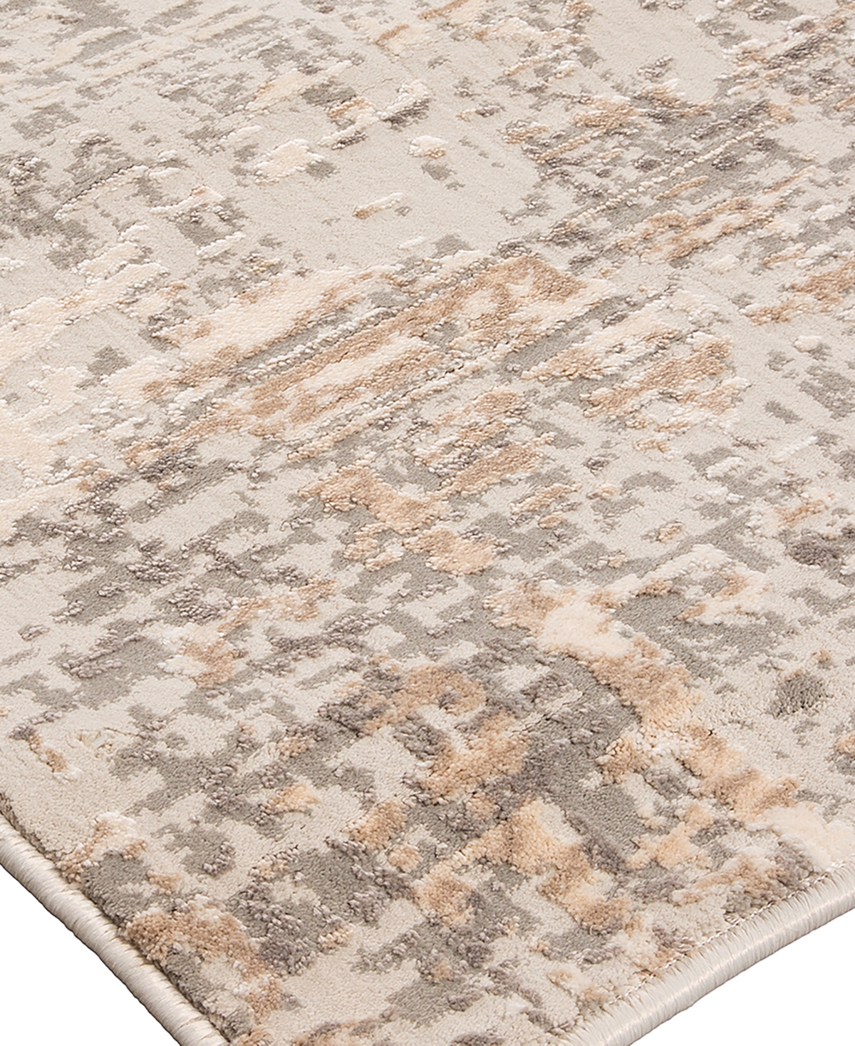 Mink Home Alloy All343 4'x6' Area Rug In Neutral